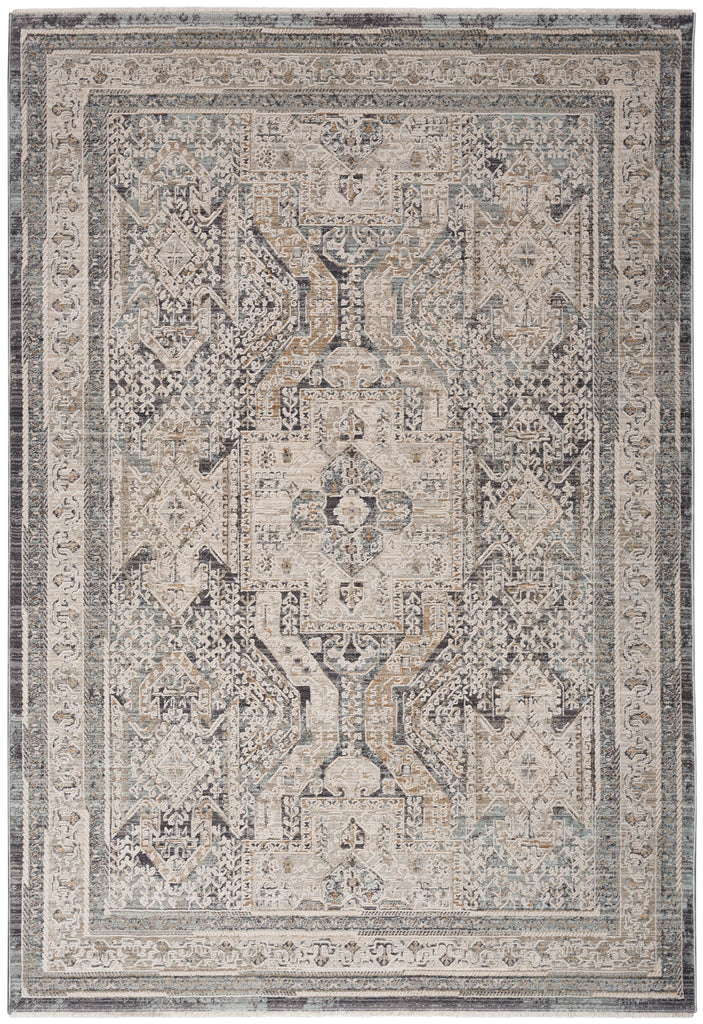 nourison lynx lnx01 ivory charcoal rug