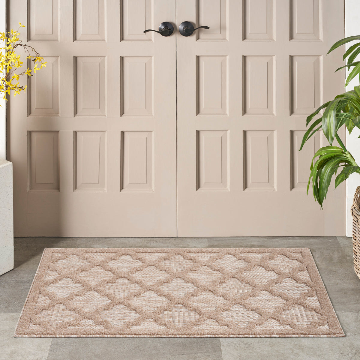 nourison easy care nes01 natural beige rug