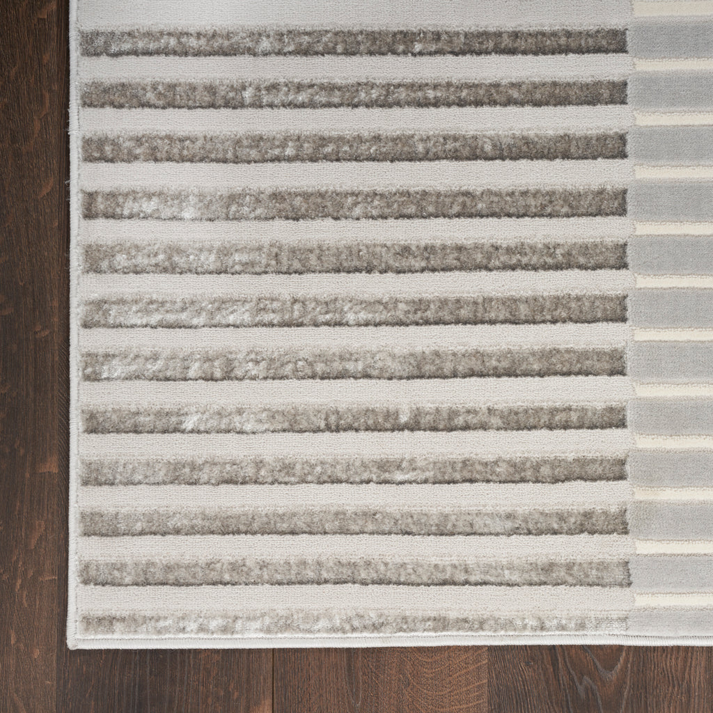 nourison brushstrokes bsk04 silver grey rug