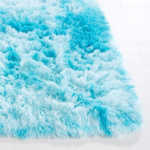 safavieh clearance rainbow shag rbo100j aqua rug