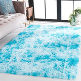 safavieh clearance rainbow shag rbo100j aqua rug