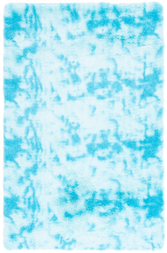 safavieh clearance rainbow shag rbo100j aqua rug