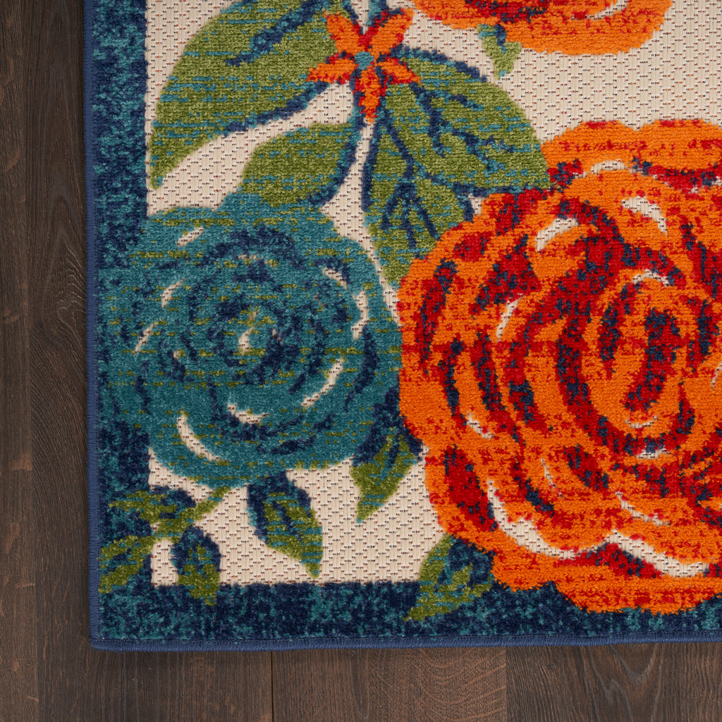 nourison aloha alh32 ivory multicolor rug