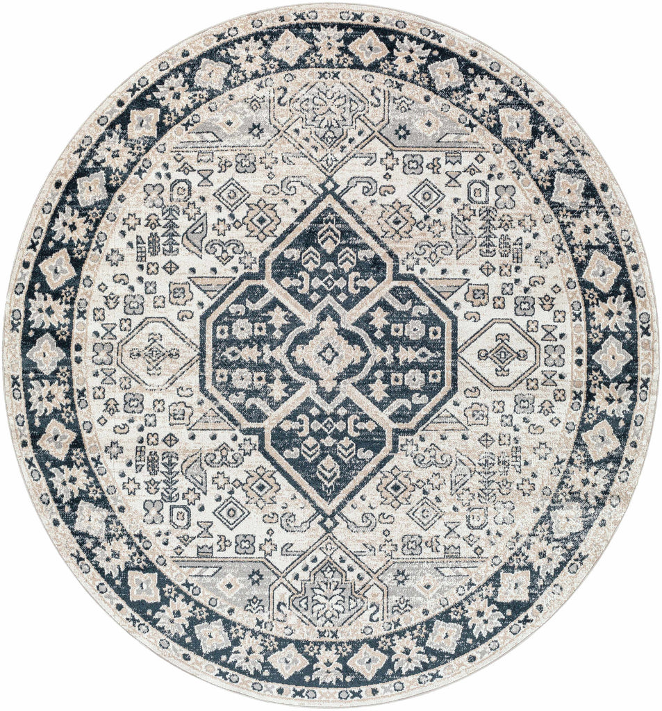 Hauteloom Rebe RBRG Black Machine Made Polyester Rug