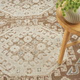 nourison serenity home srh01 ivory mocha rug