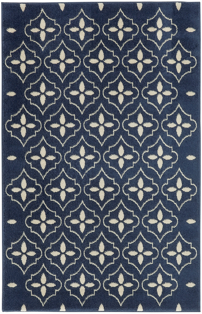 nourison nourison essentials nre04 navy ivory rug