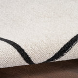 nourison nourison essentials nre02 ivory black rug