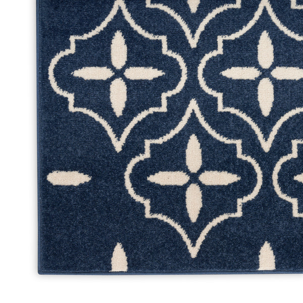 nourison nourison essentials nre04 navy ivory rug