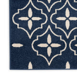 nourison nourison essentials nre04 navy ivory rug
