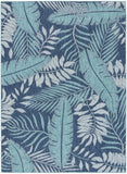 nourison garden oasis goa02 navy rug