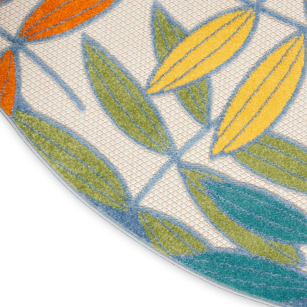 nourison aloha alh18 ivory multi rug
