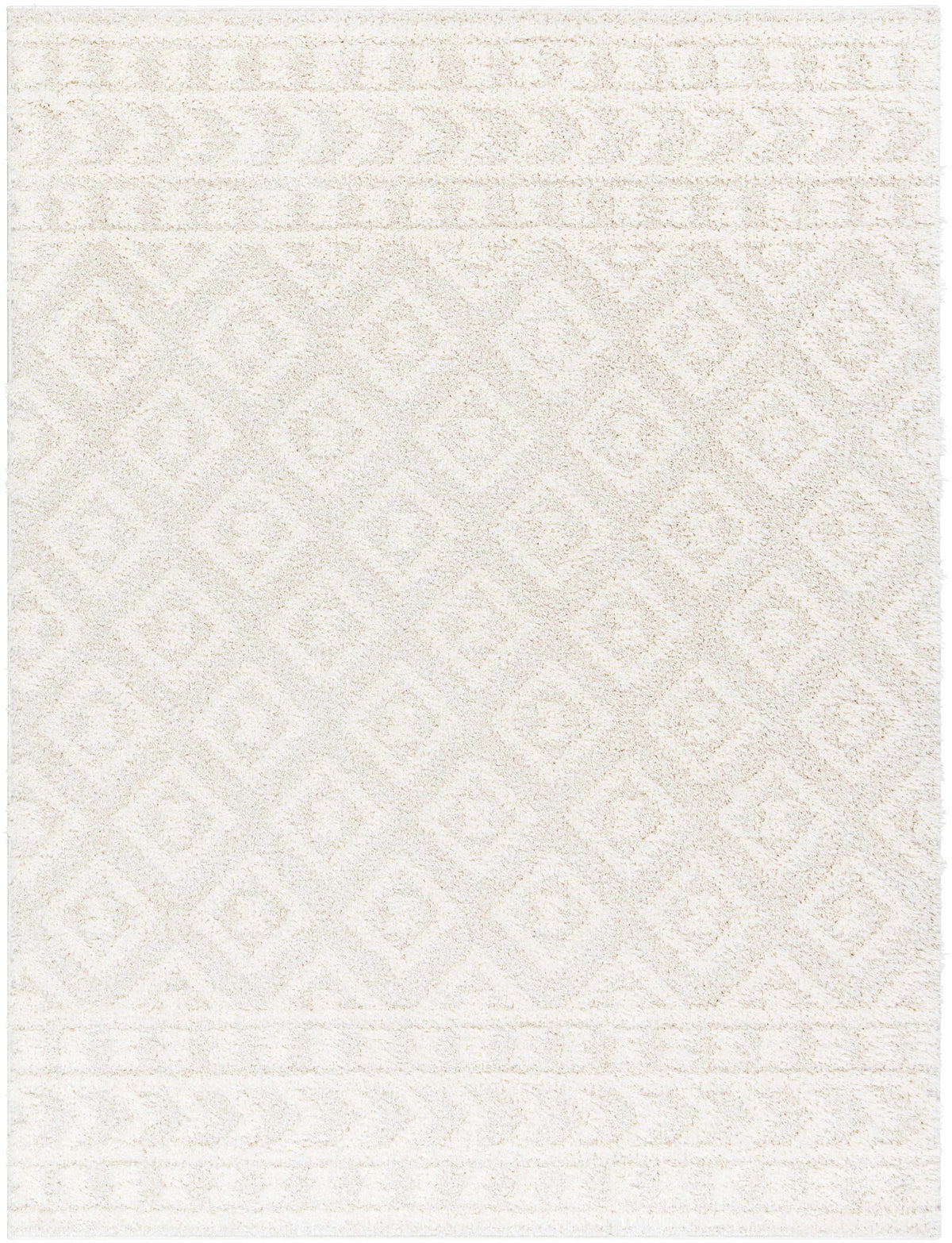 Hauteloom Eivin HRDOEIVINA1 Cream Machine Made Polyester Rug