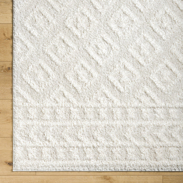 Hauteloom Eivin HRDOEIVINA1 Cream Machine Made Polyester Rug