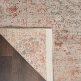 nourison lucent lcn07 silver red rug