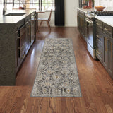 nourison oushak home ous01 charcoal rug