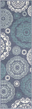 Hauteloom Reasnor REA Teal Machine Made Olefin Rug