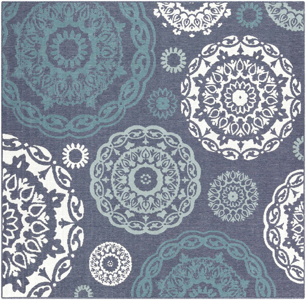 Hauteloom Reasnor REA Teal Machine Made Olefin Rug