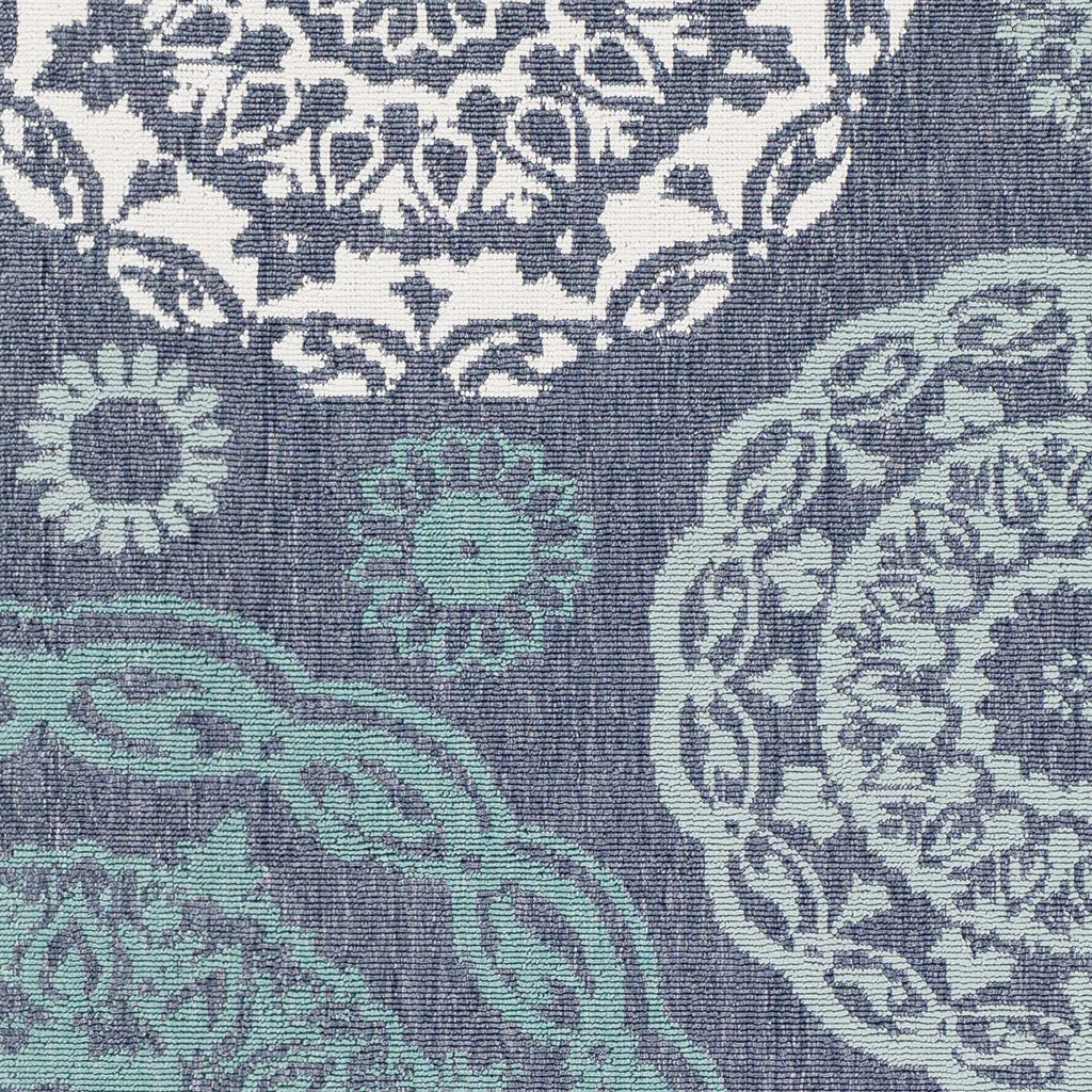 Hauteloom Reasnor REA Teal Machine Made Olefin Rug
