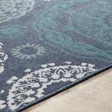 Hauteloom Reasnor REA Teal Machine Made Olefin Rug