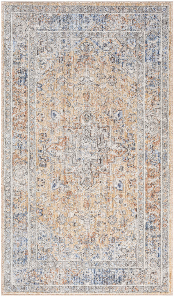nourison elegant heirlooms elh01 grey gold rug