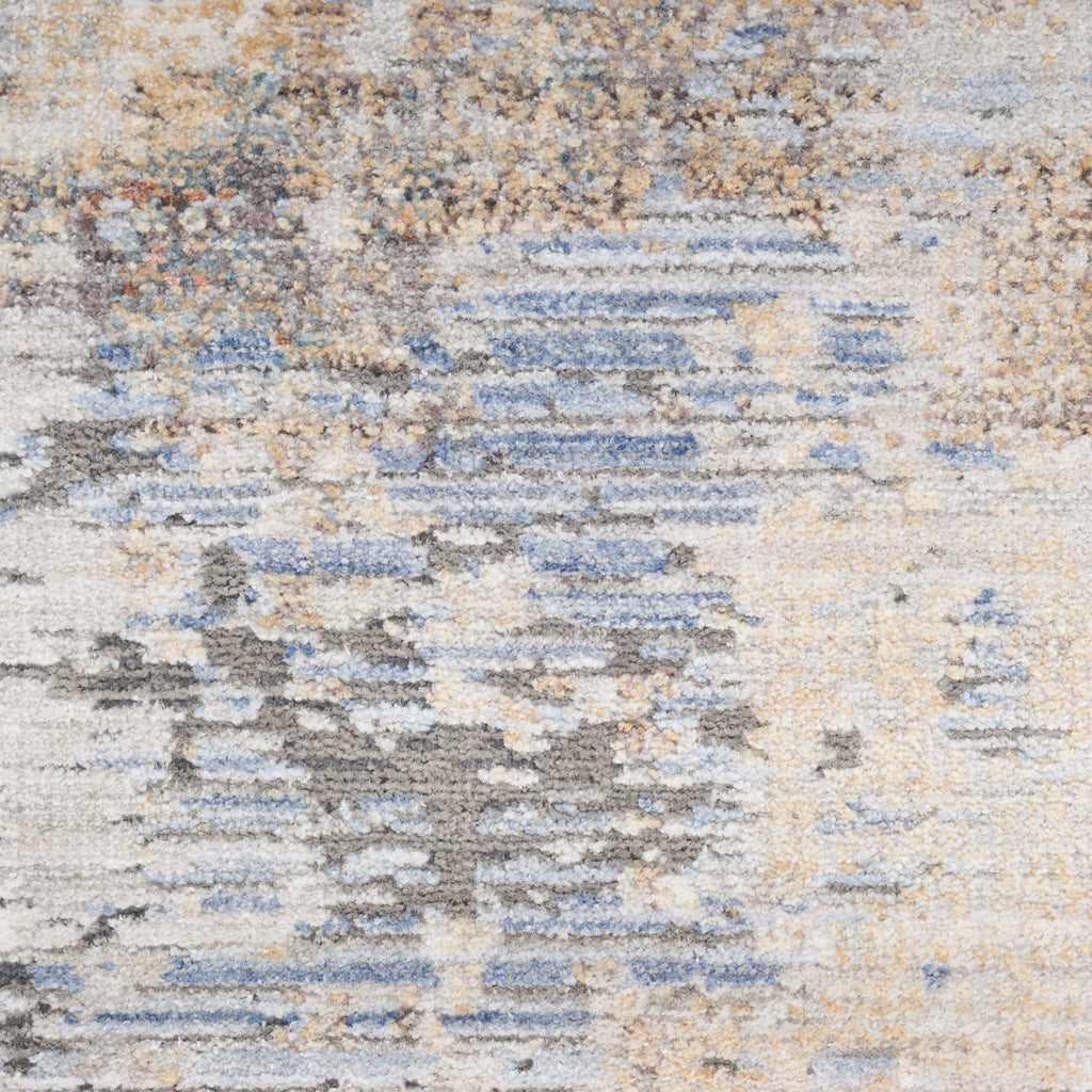 nourison abstract hues abh01 grey blue rug