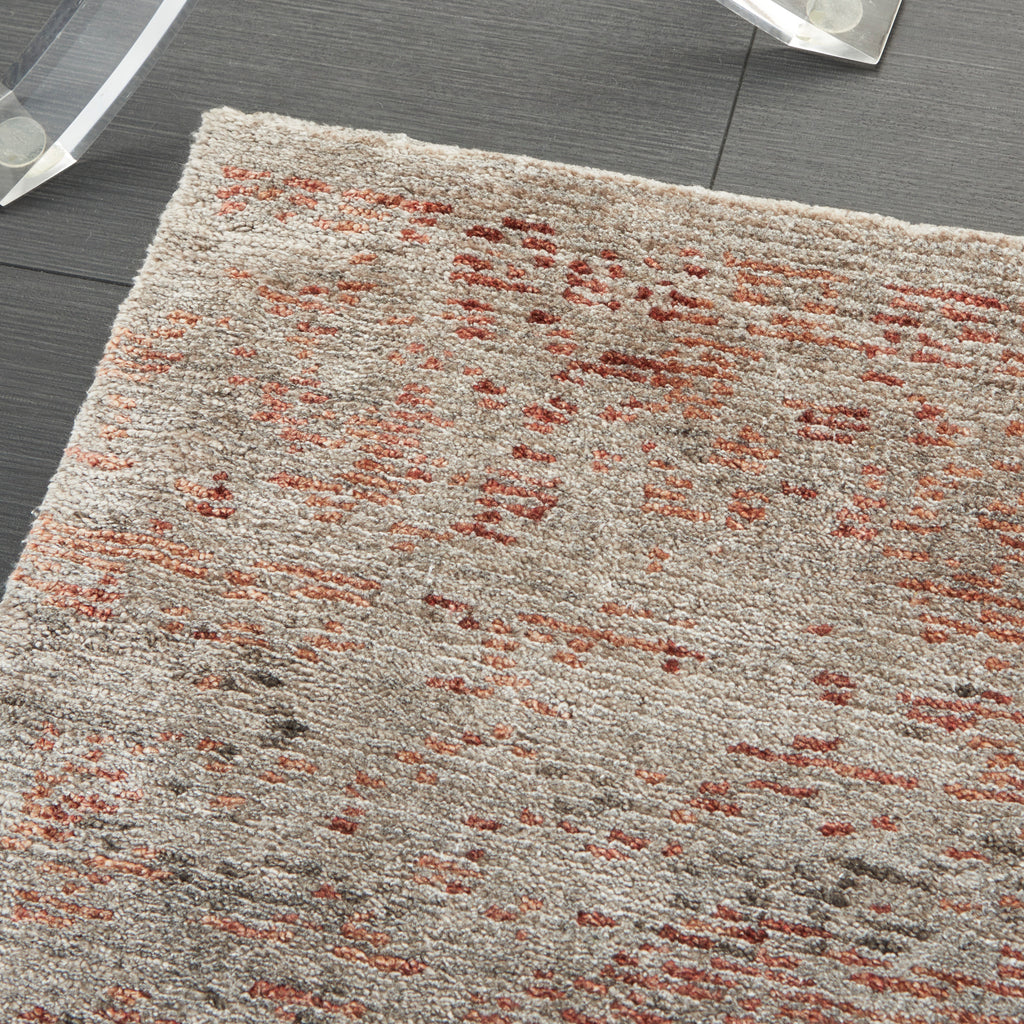 nourison lucent lcn07 silver red rug