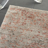 nourison lucent lcn07 silver red rug
