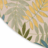 nourison aloha alh18 green multicolor rug