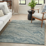 nourison graceful gru01 blue rug