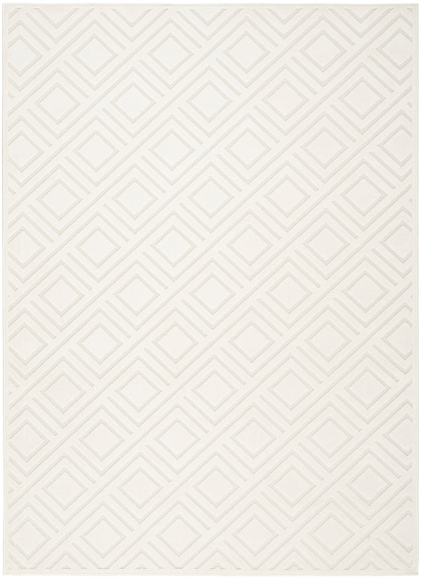 nourison care free caf03 ivory rug