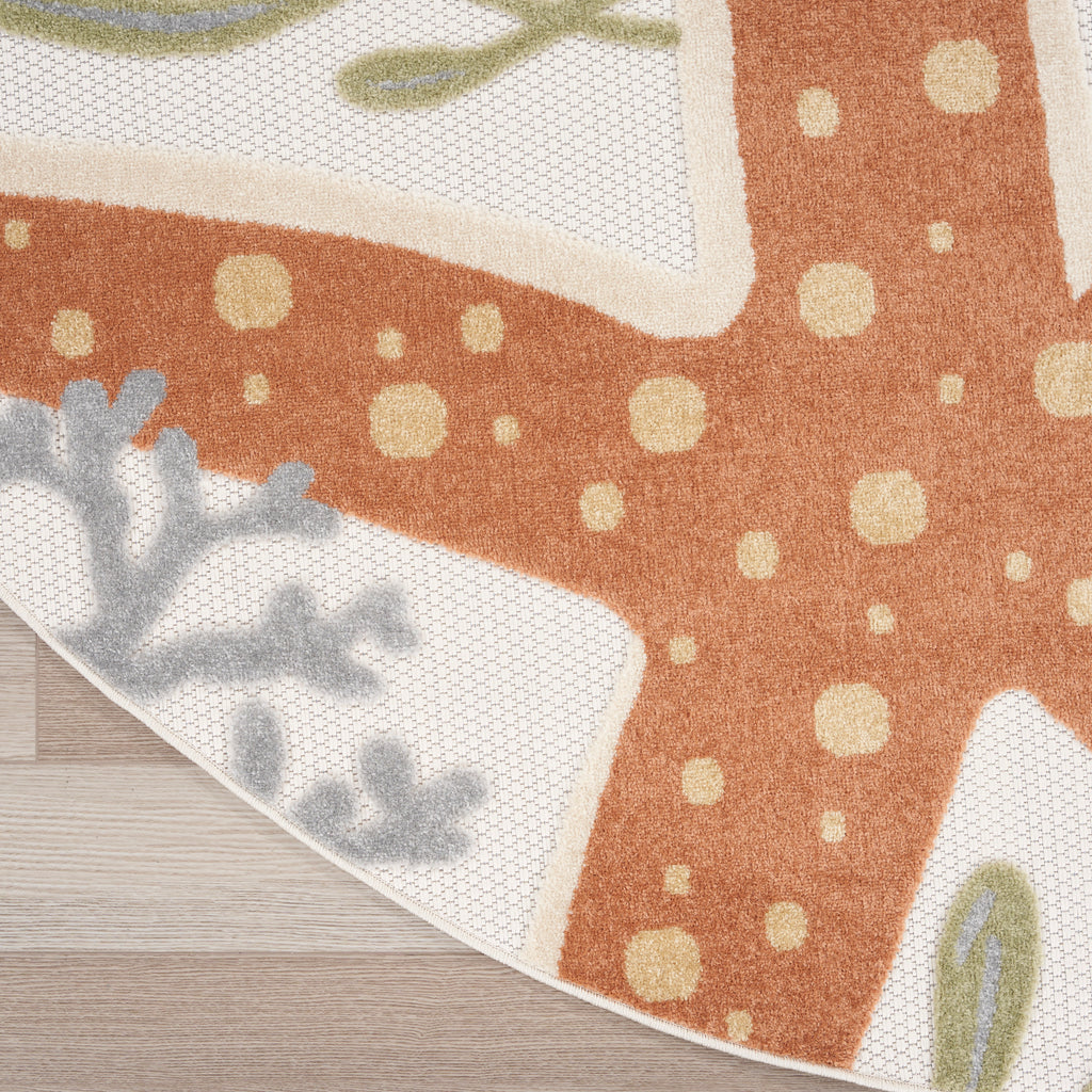 nourison aloha alh24 ivory multicolor rug