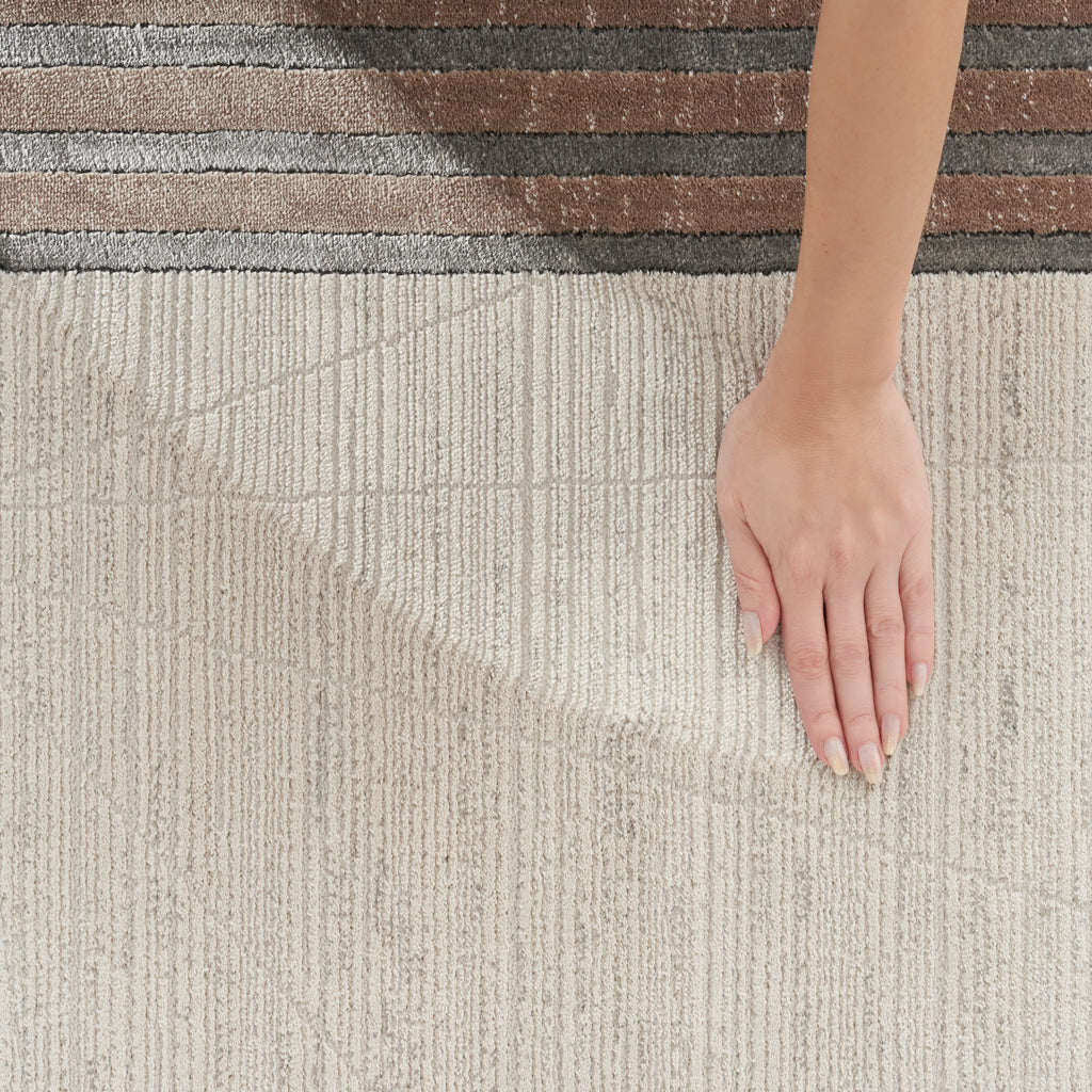 nourison desire dsr01 ivory silver rug