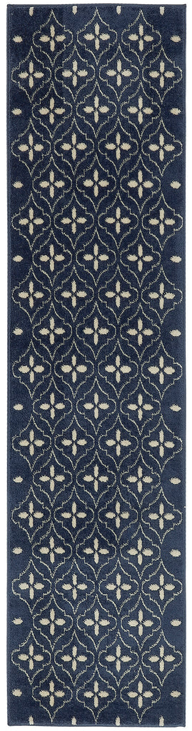 nourison nourison essentials nre04 navy ivory rug