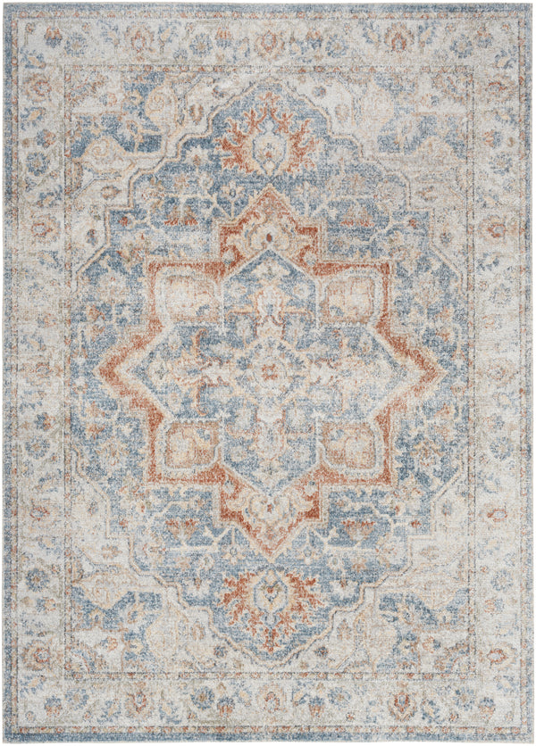 nourison astra machine washable asw12 denim multicolor rug