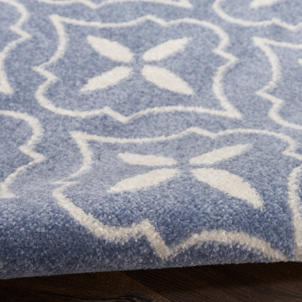 nourison nourison essentials nre04 blue ivory rug