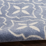 nourison nourison essentials nre04 blue ivory rug