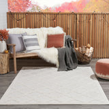 nourison easy care nes01 ivory white rug