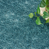 nourison dreamy shag drs05 aqua rug