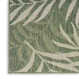 nourison garden oasis goa01 green ivory rug
