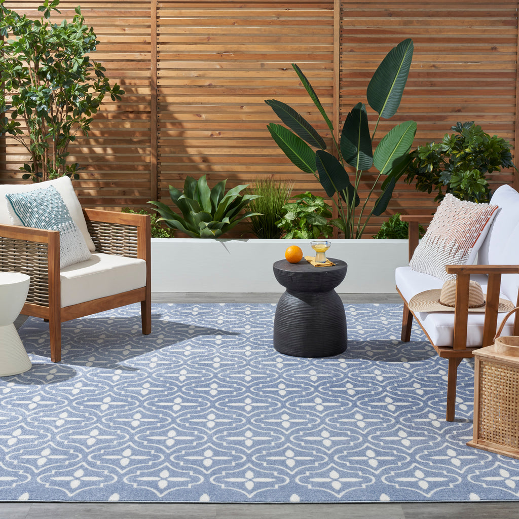 nourison nourison essentials nre04 blue ivory rug