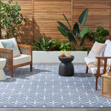 nourison nourison essentials nre04 blue ivory rug