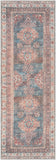 Hauteloom Ricardo RICA Blue Machine Made Chenille-Polyester Rug