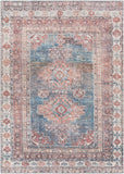 Hauteloom Ricardo RICA Blue Machine Made Chenille-Polyester Rug
