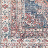 Hauteloom Ricardo RICA Blue Machine Made Chenille-Polyester Rug