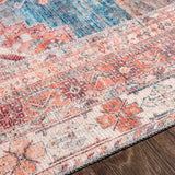 Hauteloom Ricardo RICA Blue Machine Made Chenille-Polyester Rug