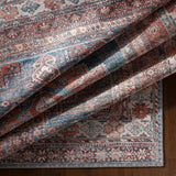 Hauteloom Ricardo RICA Blue Machine Made Chenille-Polyester Rug