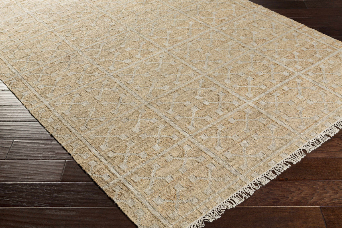 Hauteloom Rice RICE Cream Woven/Flatwoven Jute Rug