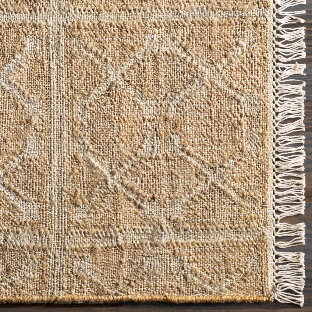 Hauteloom Rice RICE Cream Woven/Flatwoven Jute Rug