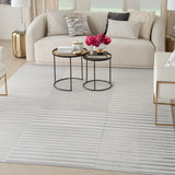 nourison brushstrokes bsk04 silver grey rug
