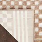 nourison care free caf02 brown rug